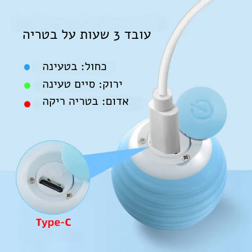 כדור נע קופץ ומתגלגל לחתולים